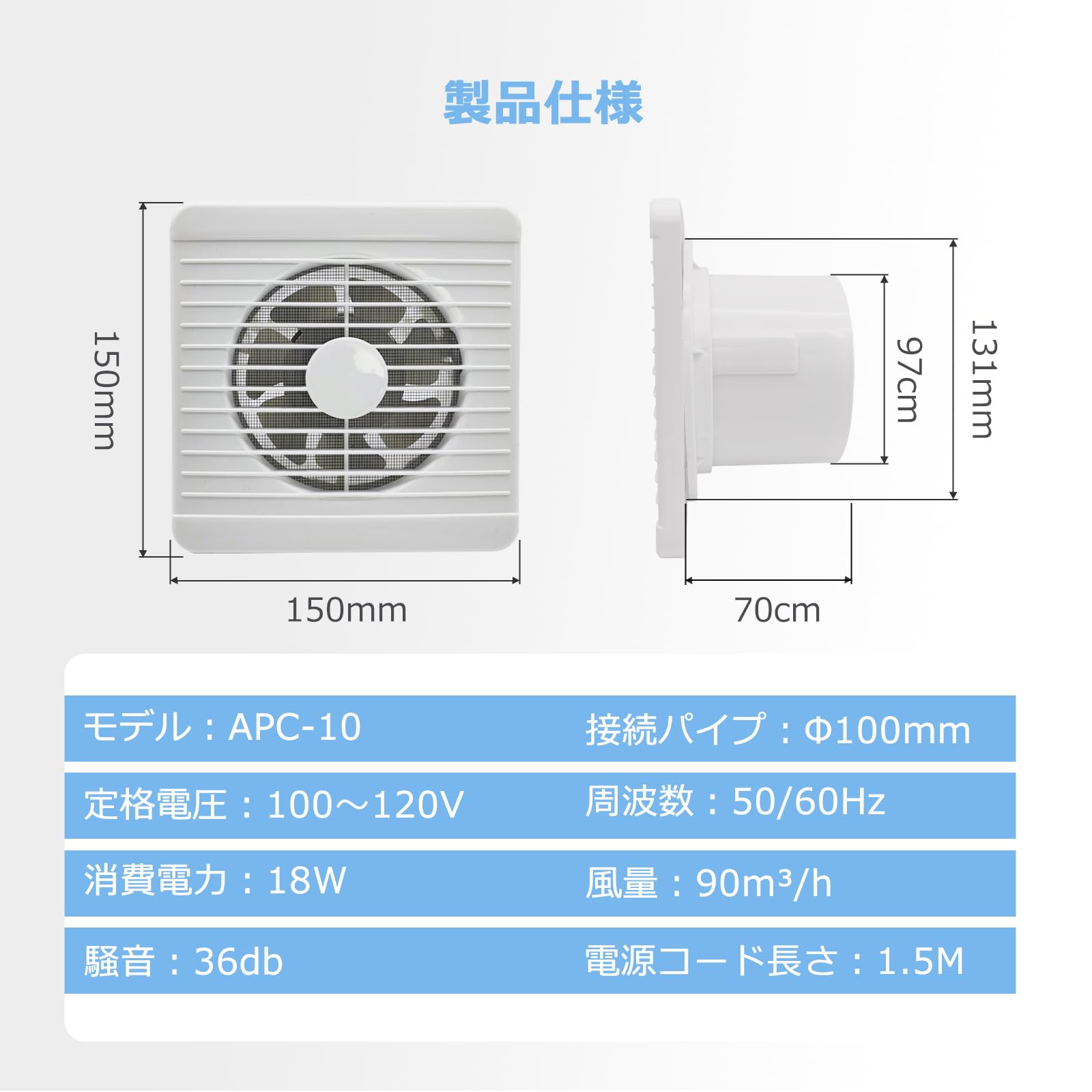 ※更新【換気扇】パイプファン φ100mm 高須 換気扇 パイプファン 100φ PFS2-100 トイレ用 洗面所 パイプ用